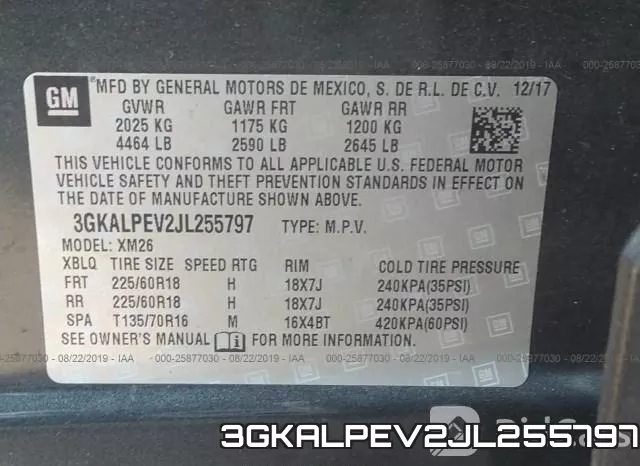 3GKALPEV2JL255797 фото 9