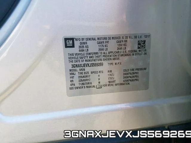3GNAXJEVXJS569269 фото 2