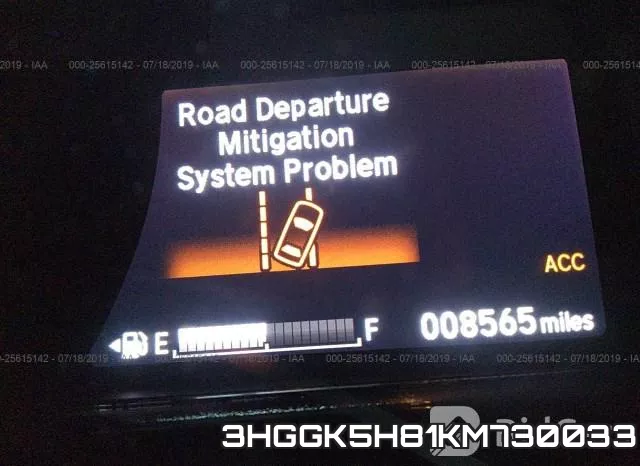 3HGGK5H81KM730033 фото 8