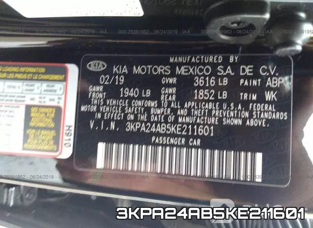 3KPA24AB5KE211601 фото 10