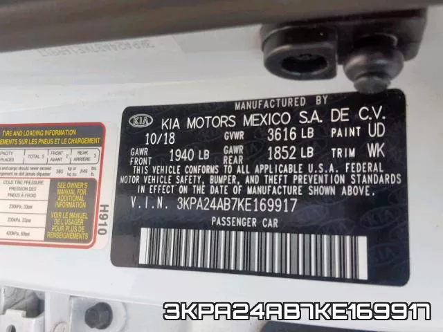 3KPA24AB7KE169917 фото 2