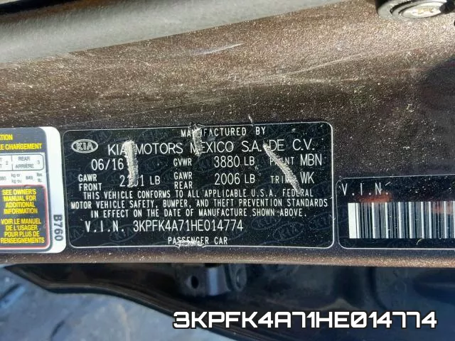 3KPFK4A71HE014774 фото 2