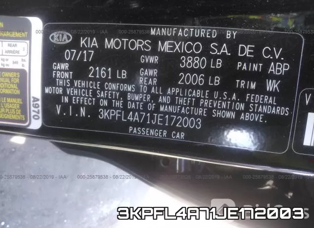 3KPFL4A71JE172003 фото 10