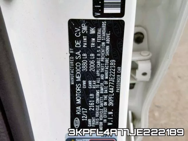 3KPFL4A77JE222189 фото 2