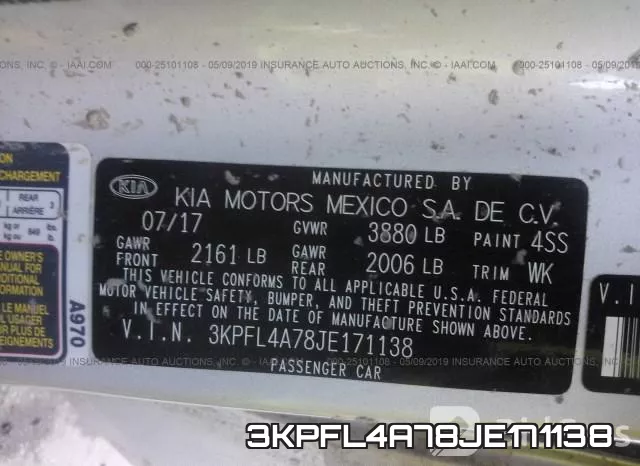 3KPFL4A78JE171138 фото 10