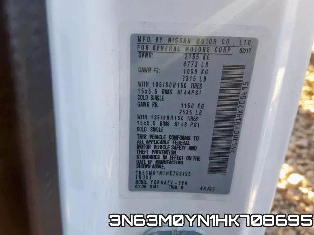 3N63M0YN1HK708695 фото 2