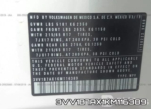 3VV1B7AX1KM116389 фото 10