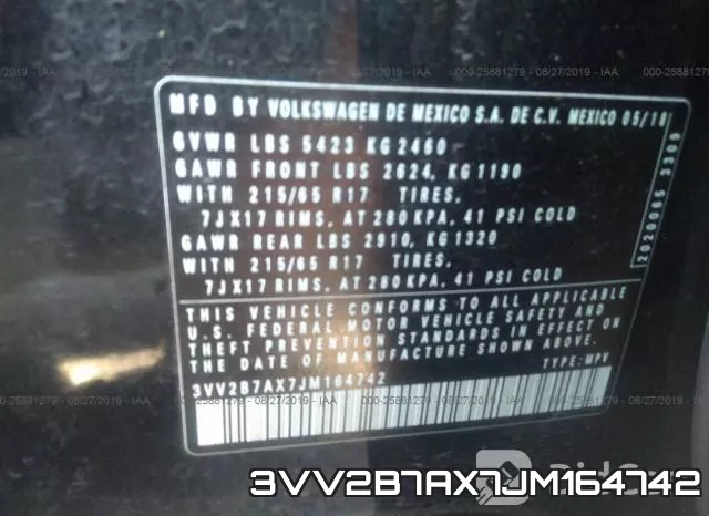 3VV2B7AX7JM164742 фото 10