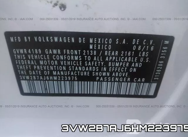3VW2B7AJ6HM223975 фото 10