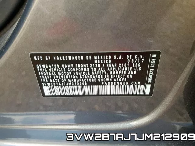 3VW2B7AJ7JM212909 фото 2