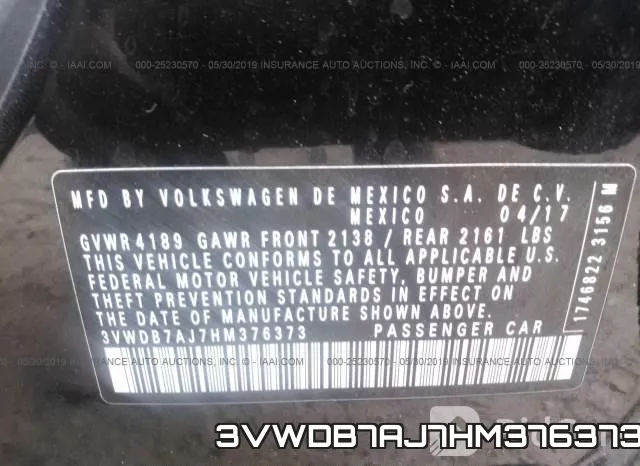 3VWDB7AJ7HM376373 фото 10