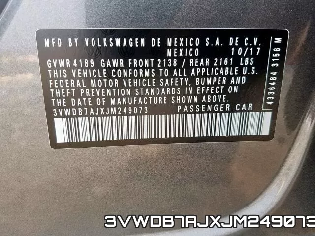 3VWDB7AJXJM249073 фото 2