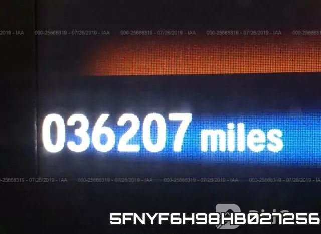 5FNYF6H98HB027256 фото 8