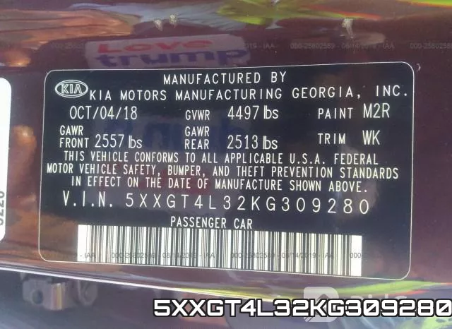 5XXGT4L32KG309280 фото 10