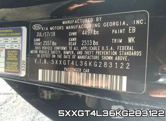 5XXGT4L36KG283122 фото 10