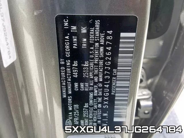 5XXGU4L37JG264784 фото 2