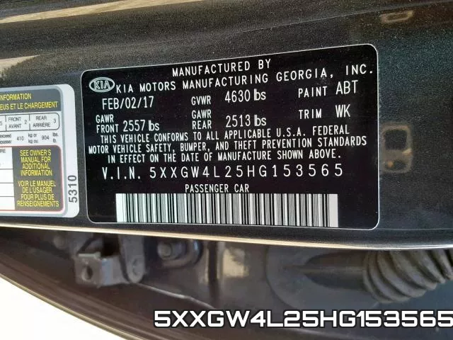 5XXGW4L25HG153565 фото 2