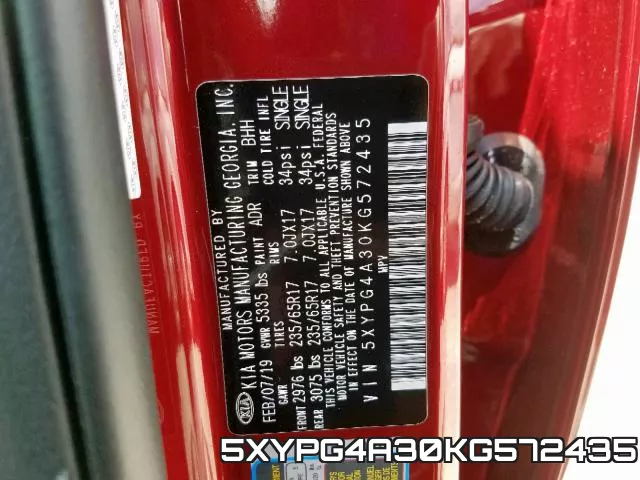 5XYPG4A30KG572435 фото 2