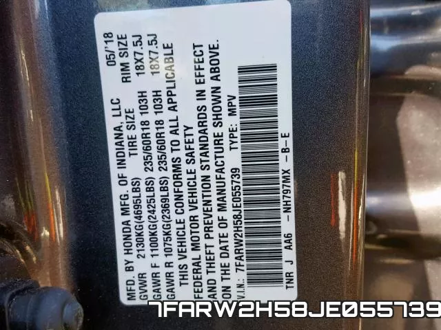 7FARW2H58JE055739 фото 2