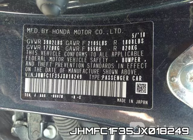 JHMFC1F35JX018249 фото 10