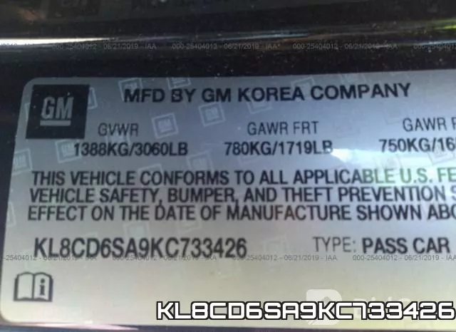 KL8CD6SA9KC733426 фото 10