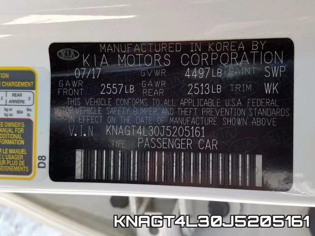 KNAGT4L30J5205161 фото 2