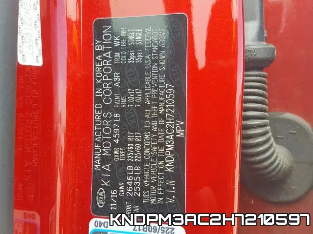 KNDPM3AC2H7210597 фото 2