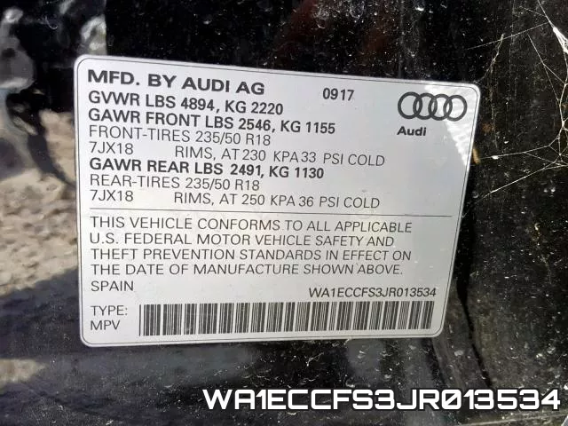 WA1ECCFS3JR013534 фото 2
