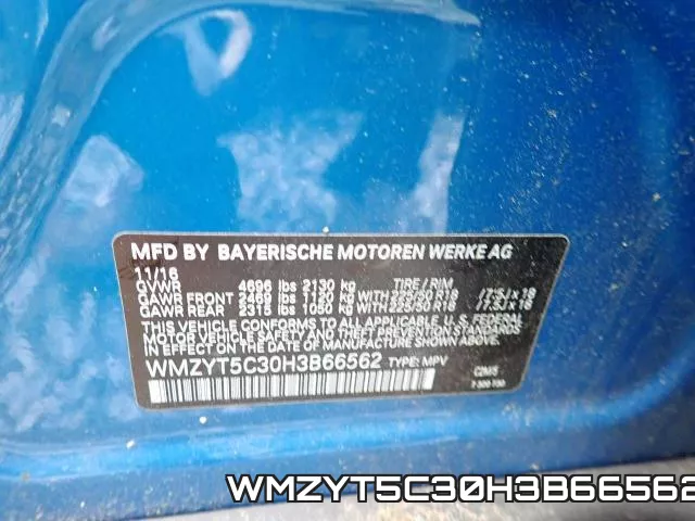 WMZYT5C30H3B66562 фото 2