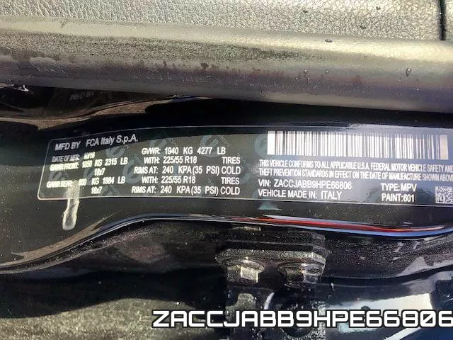 ZACCJABB9HPE66806 фото 2