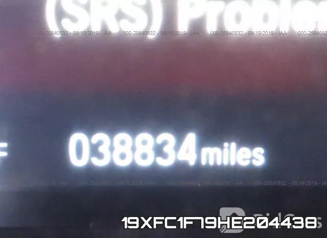 19XFC1F79HE204438 фото 8