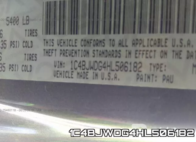 1C4BJWDG4HL506182 фото 10