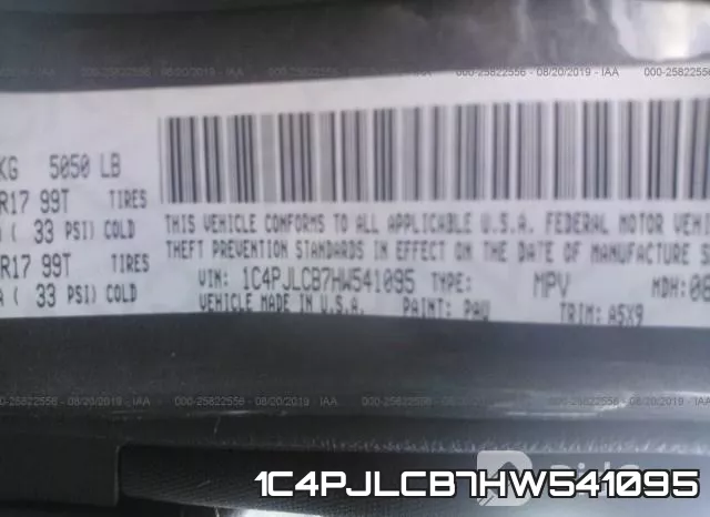 1C4PJLCB7HW541095 фото 10