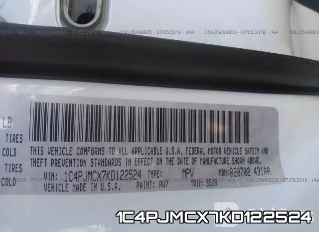 1C4PJMCX7KD122524 фото 10