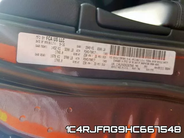 1C4RJFAG9HC667548 фото 2