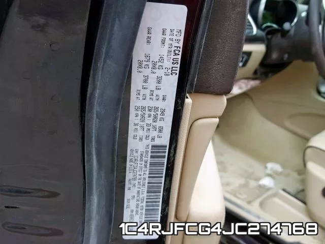 1C4RJFCG4JC274768 фото 2