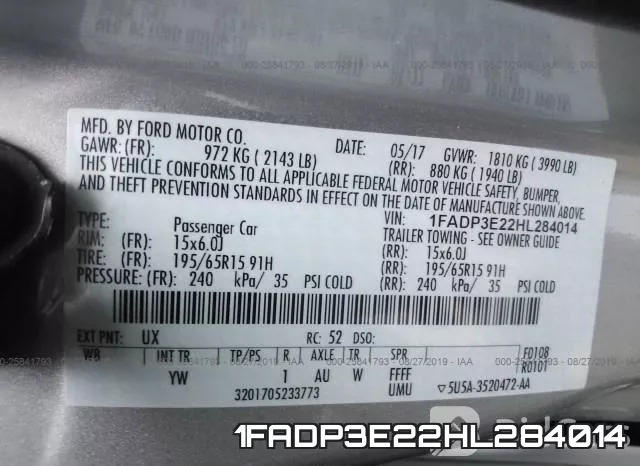 1FADP3E22HL284014 фото 10