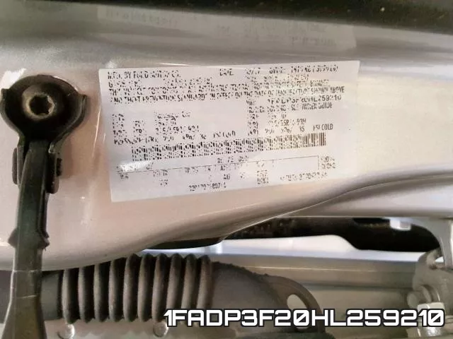 1FADP3F20HL259210 фото 2