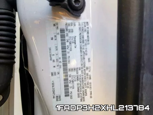 1FADP3H2XHL213784 фото 2