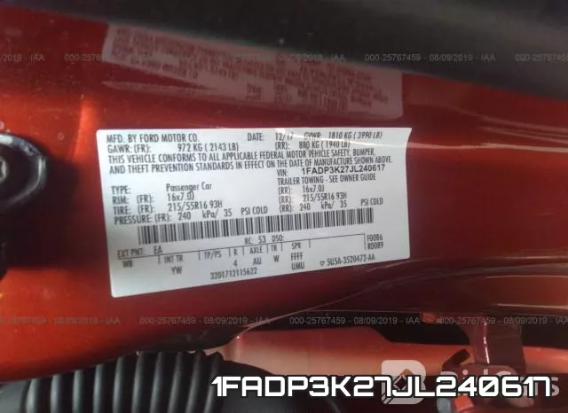 1FADP3K27JL240617 фото 10