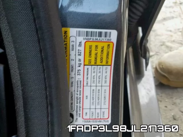 1FADP3L98JL217360 фото 2