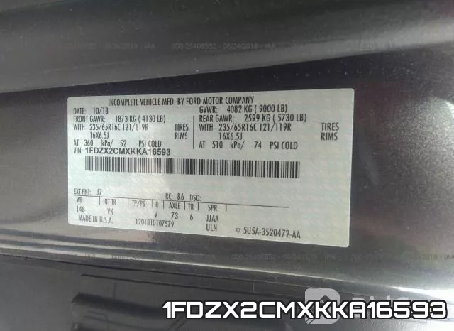 1FDZX2CMXKKA16593 фото 10