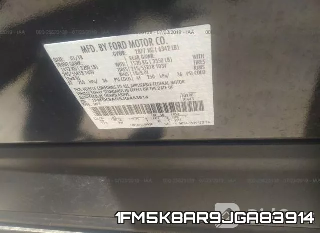 1FM5K8AR9JGA83914 фото 10
