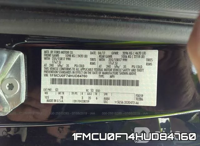 1FMCU0F74HUD84760 фото 10