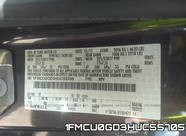 1FMCU0GD3HUC55705 фото 10