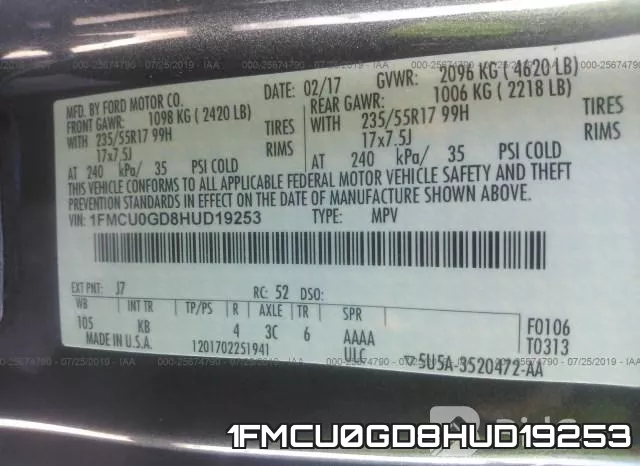 1FMCU0GD8HUD19253 фото 10