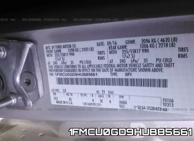 1FMCU0GD9HUB85661 фото 10