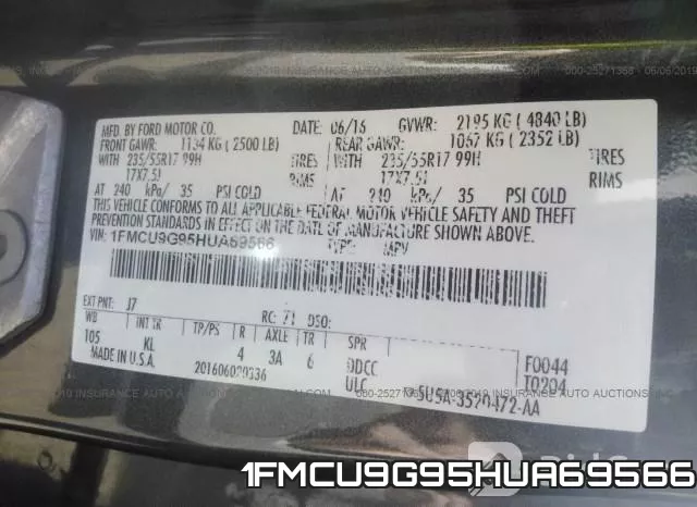 1FMCU9G95HUA69566 фото 10