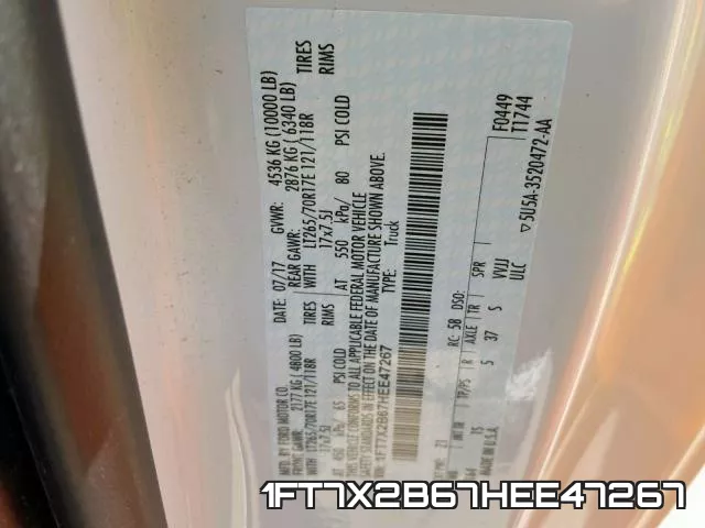 1FT7X2B67HEE47267 фото 2