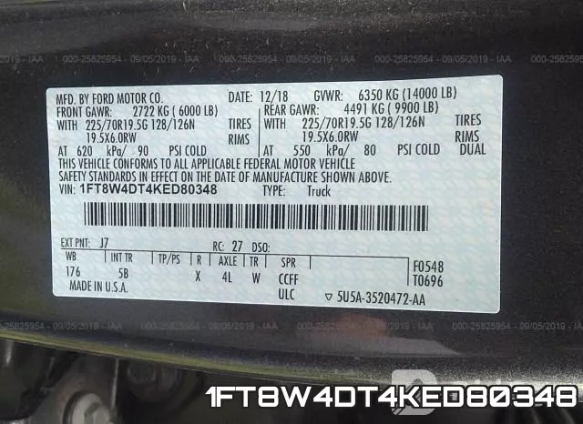 1FT8W4DT4KED80348 фото 10